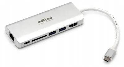 Produktbild von ROLINE USB-C Dockingstation 4K HDMI 2x USB