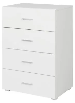 Immagine prodotto di Cassettiera 4 Cassetti 60x41x87 cm in MDF Bianco