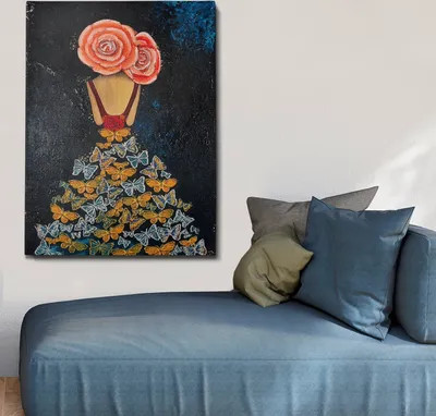 Image de Wallity, OPG2055504995- HND1241, Coloured, Canvas pictures, 70 x 100 cm, 100% canvas