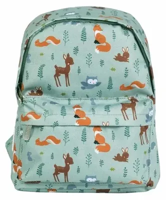Produktbild von A Little Lovely Company Kindergarten Rucksack 7L Waldfreunde Grün