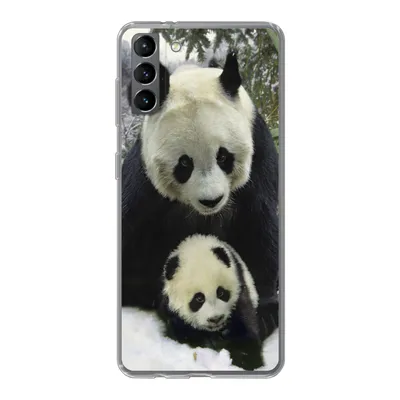 Produktbild von MuchoWow® Handyhülle Schutzhülle Hülle für Samsung Galaxy S21 Plus Panda - Jungtier - Schnee Silikon Softcase Handy Hülle - Handy-Tasche