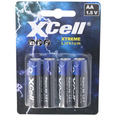 Produktbild von AA, Mignon Lithium Batterie, XTREME Lithium Batterie FR6, L91 1,5V 4er Blister