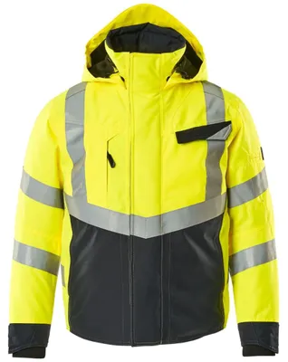 Obrázek produktu pro MASCOT 15535-231-17010 Winter Jacket, Bunda, MAN, Námořnická modrá, Žlutá, XL, Polyester, 210 g/m²
