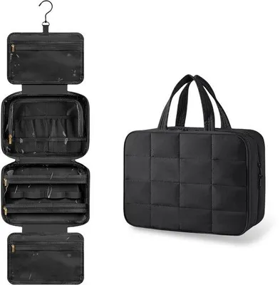 Produktbild von Große schwarze Reise-Make-up-Tasche