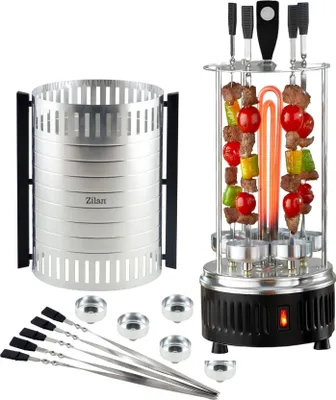Obrázok produktu pre Vrobnk kebabu Zilan | Vrobnk pzov na kebab | Gril na kebab | Gril na kebab | 5 pzov | Tcka na odkvapkvanie tuku
