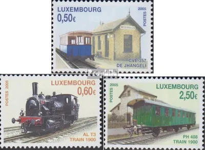 Produktbild von Briefmarken Luxemburg 2005 Mi 1670-1672 (kompl.Ausg.) postfrisch Eisenbahn