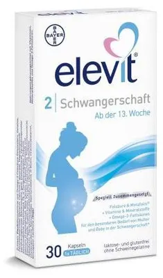 Obrázok produktu pre Elevit 2 tehotenské mäkké kapsuly 30 kapsúl