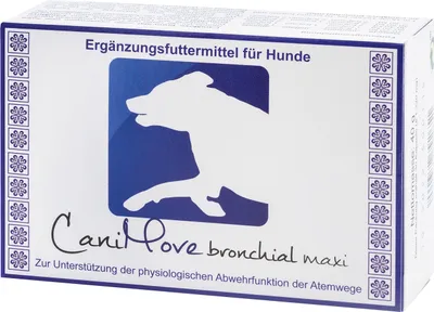 Produktbild von CaniMove bronchial maxi (ab 10kg) - 30 Kapseln zur Unterstützung der physiologischen Abwehr der Atemwege