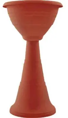 Productafbeelding van Bloempot 'campana', kolommodel, diameter 39 cm, hoogte 70 cm - kleur terracotta