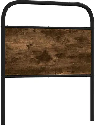 Produktbild von "2026 Promotion" Kopfteil moderne - Räuchereiche 80 cm Stahl und Holzwerkstoff - Bettkopfteil CC25139