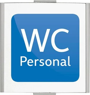 Produktbild von FRANKFURT Türschild 120x120mm mit Piktogramm Personal WC
