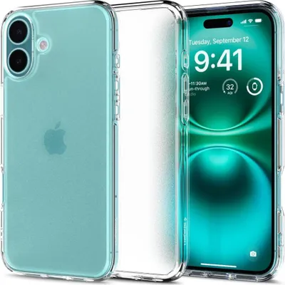 Produktbild von Spigen Ultra Hybrid, Cover, Apple, iPhone 16, 15,5 cm (6.1"), Transparent