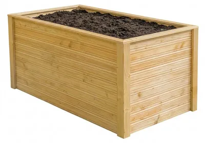 Productafbeelding van Westmann Larius 115, verhoogd plantenbak voor de tuin, van hout, lariks hout, 115x65 cm