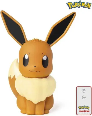Produktbild von Teknofun POKÉMON TF112426 LED-Lampe, Evolie 30 cm, kabellos mit Fernbedienung