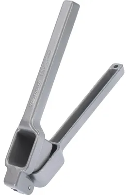 Knoflookpresse, Aluminium, 15,2 cm, Biopress, silber