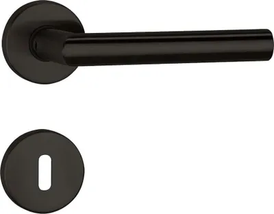 Produktbild von FELGNER Rosetten-Garnitur Como II (Lochung: Buntbart, Oberfläche: schwarz matt) Lochung: Buntbart Oberfläche: schwarz matt