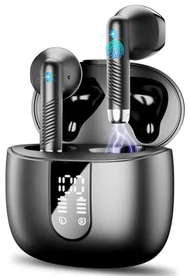 Productafbeelding van Wasart Draadloze Bluetooth 5.3 oordopjes met CVC8.0 microfoon, 40 uur batterijduur