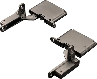 Produktbild von 1 Paar Salice AIR Scharnier mit Dämpfung 105° Titanium anthrazit zum Einlassen in Front und Korpusboden Möbelscharnier