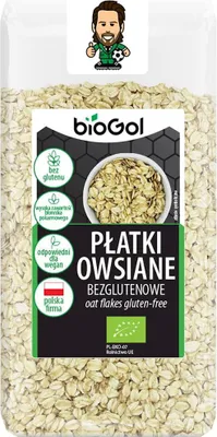 PŁATKI OWSIANE BEZGLUTENOWE BIO 300 g - BIOGOL