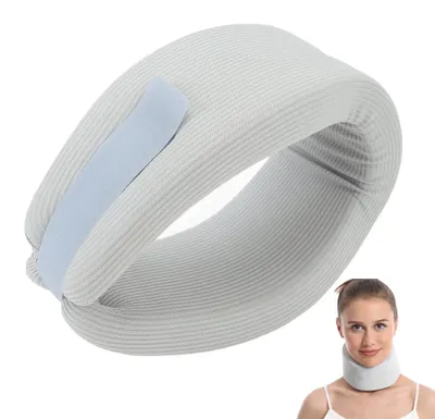 Produktbild von Ergonomisches Nackenkissen Halskrause – Atmungsaktive, Kühlende Nackenstütze, Verstellbar, Weich & Komfortabel für Schlaf, Büroarbeit & Reisen