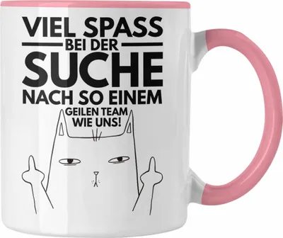 Produktbild von Trendation - Jobwechsel Tasse Geschenk Neuer Job Abschied Abschiedsgeschenk Kollege Kollegin (Rosa)