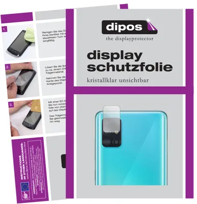 Produktbild von 2x Schutzfolie für Samsung Galaxy A51 5G Kameralinse klar Displayschutzfolie