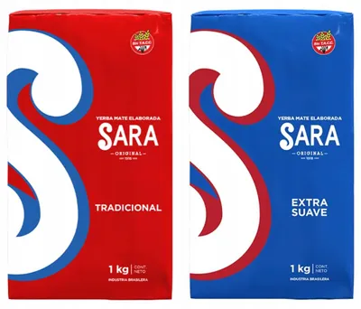 Zdjęcie produktu dla Yerba Mate Sara Roja Tradicional + Extra Suave Zestaw 2x1kg (2kg)