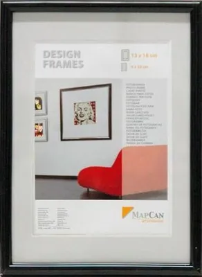 Produktbild von Kunststoff Bilderrahmen Design Frames schwarz, 60 x 80 cm