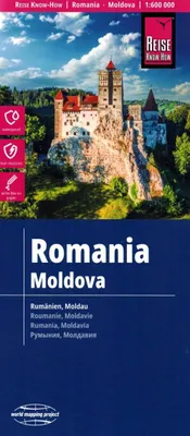 Zdjęcie produktu dla Reise Know-How Mapa Rumänien, Moldau / Rumunia, Mołdawia (1:600.000)