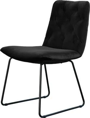 Produktbild von KAWOLA Stuhl NEW CHARME Esszimmerstuhl Velvet schwarz