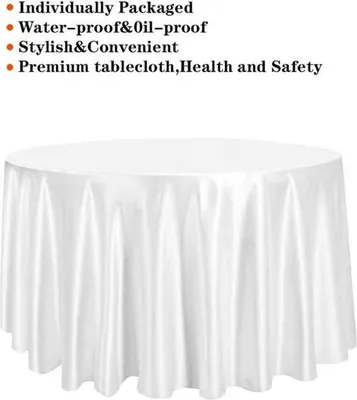 Image de Nappe imperméable en PEVA, 213 cm, blanche, pour l'extérieur