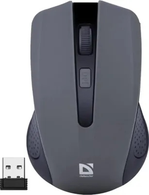 Zdjęcie produktu dla Defender MM-935, Oburęczny, Optyczny, RF Wireless, 1600 DPI, Szary