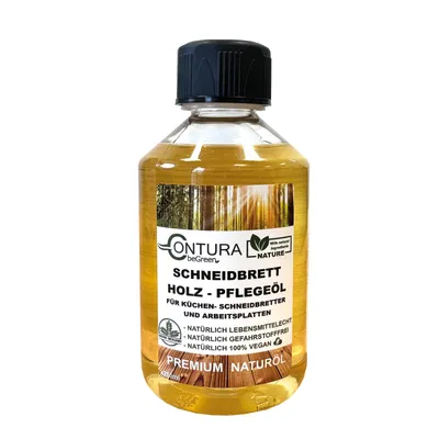 Produktbild von 125ml - Contura Schneidebrett Pflegeöl Lebensmittecht Arbeitsplatten Holzöl Holz Öl Schneidbrett