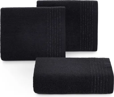 Produktbild von Eurofirany 463227, Schwarz, Einfarbig, Baumwolle, Polyester, 30 x 50 cm, 75 g