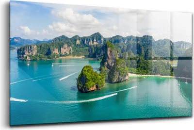 Produktbild von 120x60 - Glasbilder - Bilder auf Wandbild - Foto auf Glas - Insel in Thailand
