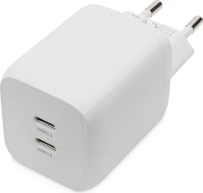 Zdjęcie produktu dla Digitus USB-C Ladegerät - 2-Port - 65W GaN (DA-10063)