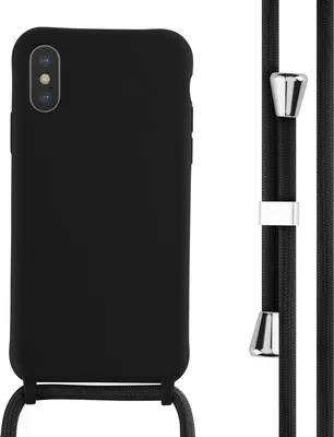 Zdjęcie produktu dla imoshion Silikonowe etui ze sznurkiem do Apple iPhone X / Xs - Czarny