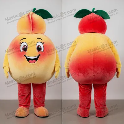 Image de Mascotte MASTICOT peluche balle de baseball - Couleur pêche