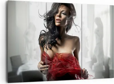 Produktbild von Bild auf Leinwand - Leinwandbild - Schönheit Körper Kleid Eleganz - 165x110cm - Wand Bild - Wanddeko - Leinwanddruck - Bilder - Kunstdruck - Leinwand bilder - Wandkunst - CE165x110-2142