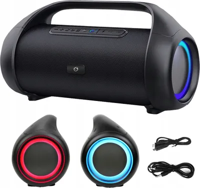Produktbild von Bluetooth Lautsprecher 90W Manta Xbass Tws, Siri/Google Assistant, Ipx5, Schwarz