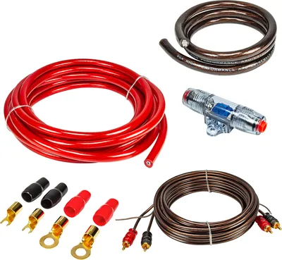Produktbild von 20qmm Verstärker Endstufen Amplifier Anschluss Set inkl. Sicherungshalter Cinchkabel Kabelschuhe und Sicherung CCA