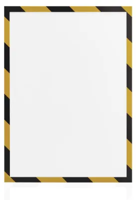 Image de magnetoplan cadre magnétique magnetofix SAFETY A4 jaune/noir