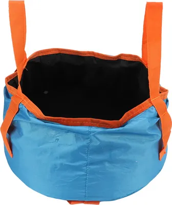Produktbild von Zusammenklappbarer Eimer mit Griff, tragbares zusammenklappbares Waschbecken, leichter Wasserbehälter für Camping, Wandern, Angeln, Blau