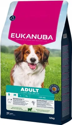 Zdjęcie produktu dla EUKANUBA Sucha karma dla psów małych i średnich ras, dorosłych, jagnięcina i ryż, 12 kg