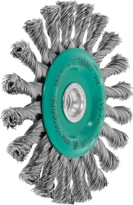 Obrázek produktu pro Kulatý kartáč Lessmann INOX drát 0,50 mm, kartáč-⌀xvrták-⌀ / závit: 125XM14 mm
