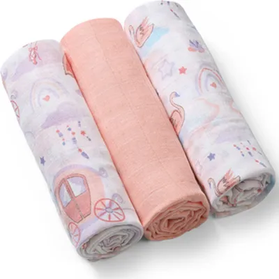 Produktbild von BabyOno Musselin Windeln 3 Stück - rosa