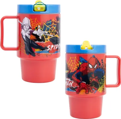 Produktbild von Marvel The Amazing Spiderman Trinkbecher Becher mit Halm 530 ml