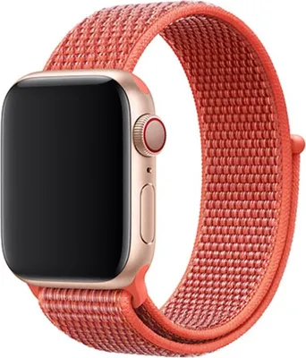 Produktbild von BStrap Nylon Armband für Apple Watch 42/44/45mm, Coral Pink