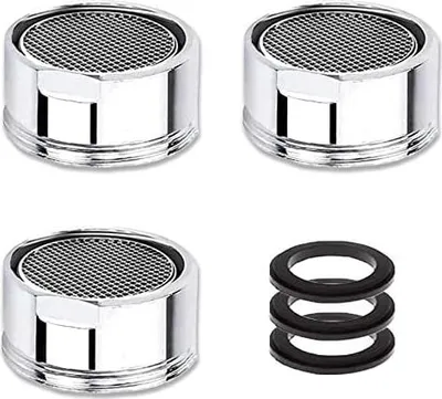 Produktbild von 3 Stück Strahlregler M28, Wasserhahn Sieb, Mischdüse mit Edelstahlfilter inkl., Wasserhahn Aufsatz Strahlregler(28mm Außengewinde)  M24