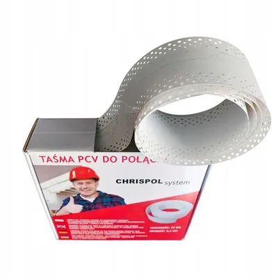 Produktbild von Chrispol System Fugenband für Trockenbau, 57mm x 30m | Wasserfester Bewehrungsstreifen für Gipskartonplatten & Innenecken